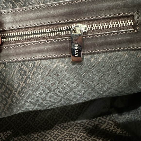 Vintage Bally Large Leather Travel Duffel – Red & White Stripe – Made in Italy - Picture 15 of 15